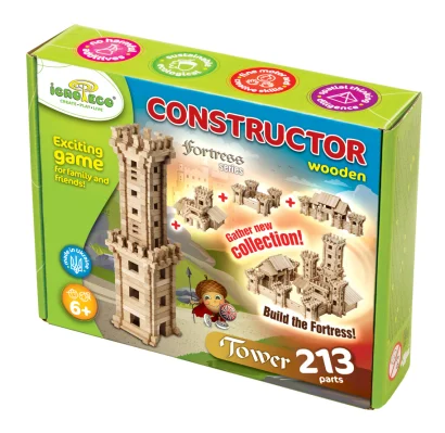 Конструктор дерев'яний Вежа 213 деталей