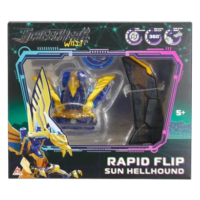 Ігровий набір SCREECHERS WILD! S5 L0.5 V2 - САН ХЕЛХАУНД (запускач, машинка-трансформер)