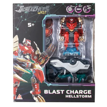 Ігровий набір SCREECHERS WILD! S5 L1 V2 - ХЕЛШТОРМ (запускач-бластер, машинка-трансформер)
