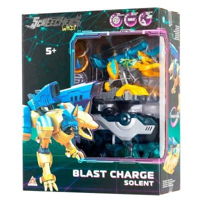 Ігровий набір SCREECHERS WILD! S5 L1 V2 - СОЛЕНТ (запускач-бластер, машинка-трансформер)