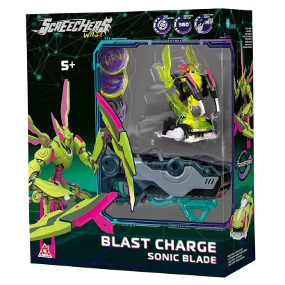 Ігровий набір SCREECHERS WILD! S5 L1 V2 - СОНІК БЛЕЙД (запускач-бластер, машинка-трансформер)