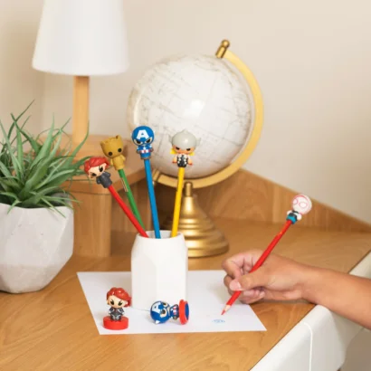 Набір колекційних фігурок-топерів SAMBRO серії "Bop n Tops" &ndash; МАРВЕЛ (5 фігурок, в асорт.)