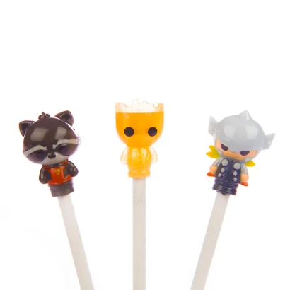 Набір колекційних фігурок-топерів SAMBRO серії "Bop n Tops" &ndash; МАРВЕЛ (3 фігурки, в асорт.)