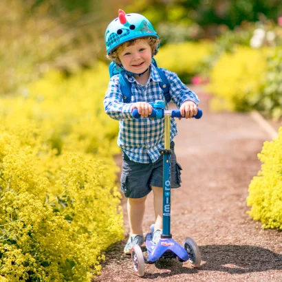 Самокат MICRO серії "Mini Deluxe" - СИНІЙ (до 50 kg, триколісний)