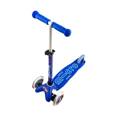 Самокат MICRO серії "Mini Deluxe" - СИНІЙ (до 50 kg, триколісний)