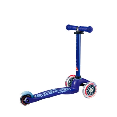 Самокат MICRO серії "Mini Deluxe" - СИНІЙ (до 50 kg, триколісний)
