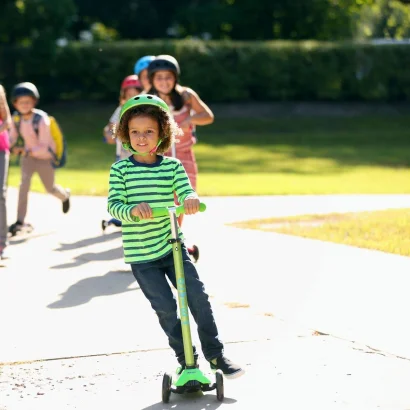 Самокат MICRO серії &quot;Maxi Deluxe&quot; - ЗЕЛЕНИЙ (до 50 kg, триколісний)