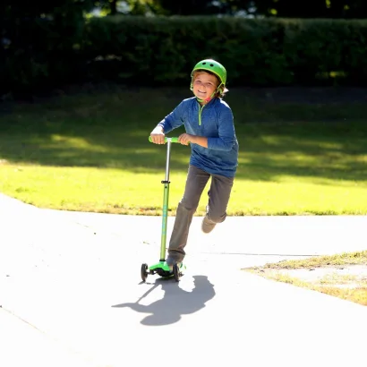 Самокат MICRO серії &quot;Maxi Deluxe&quot; - ЗЕЛЕНИЙ (до 50 kg, триколісний)