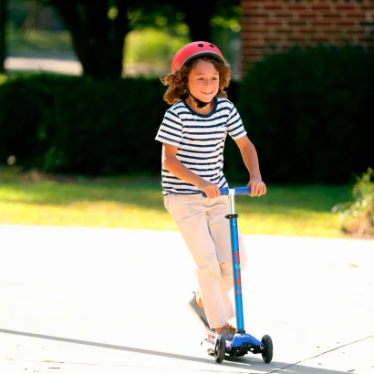 Самокат MICRO серії &quot;Maxi Deluxe&quot; - СИНІЙ (до 50 kg, триколісний)