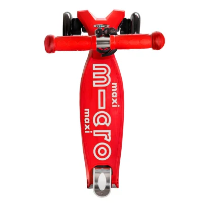 Самокат MICRO серії "Maxi Deluxe" - ЧЕРВОНИЙ (до 50 kg, триколісний)