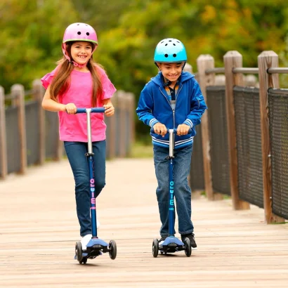 Самокат MICRO серії &quot;Maxi Deluxe&quot; - СИНІЙ (до 50 kg, триколісний)