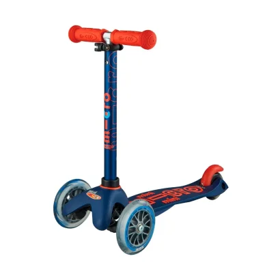 Самокат MICRO серії &quot;Mini Deluxe&quot; – ТЕМНО-СИНІЙ (до 50 kg, 3-х колісний)