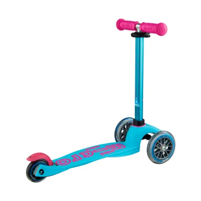 Самокат MICRO серії &quot;Mini Deluxe&quot; – БІРЮЗОВИЙ (до 50 kg, триколісний)