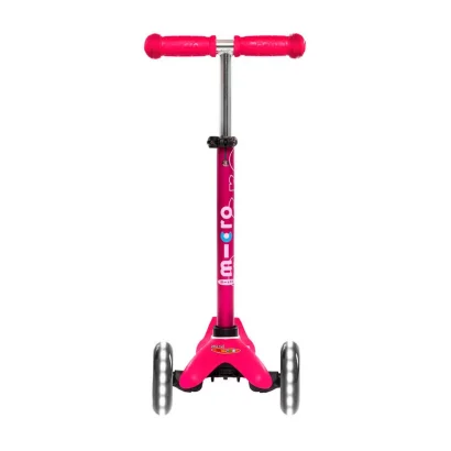 Самокат MICRO серії Mini Deluxe LED – Рожевий