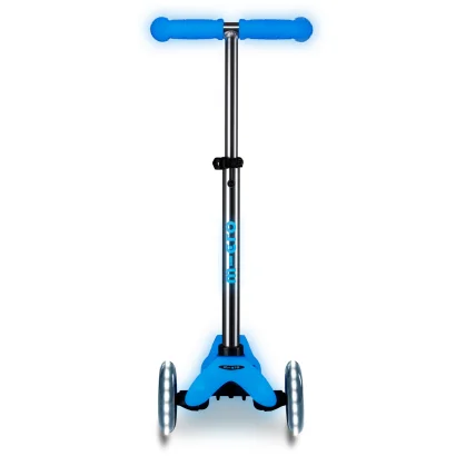 Самокат MICRO серії &quot;Mini Deluxe Glow LED&quot; – АРКТИЧНИЙ СИНІЙ (до 50 kg, 3-х колісний, світло)