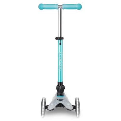 Самокат MICRO серії "Mini Deluxe Foldable Orion Glow LED" &ndash; СИНІЙ (складаний, до 50 кг (kg), триколісний)