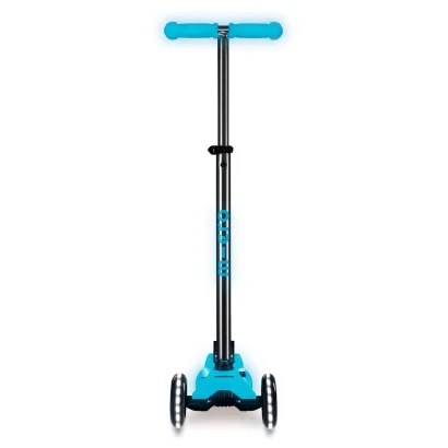 Самокат MICRO серії &quot;Maxi Deluxe Glow LED Plus&quot; - СИНІЙ КРИШТАЛЬ (до 50 kg, триколісний, світло)