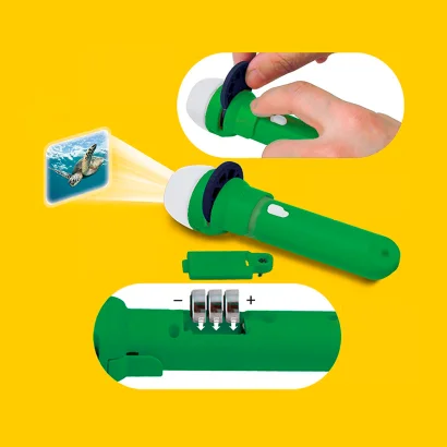 Ліхтарик-проектор BRAINSTORM – ЖИТЕЛІ МОРІВ (3 диски, 24 зображення)