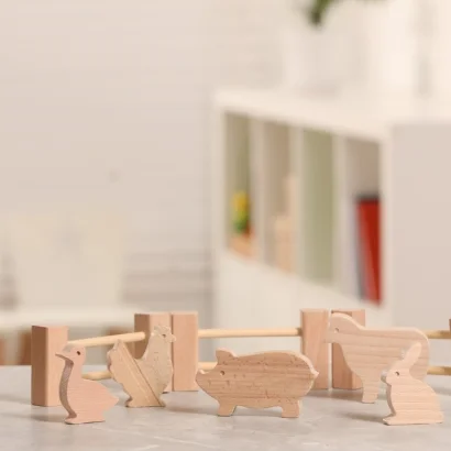 УЦІНКА! Набір дерев'яних фігурок "Тварини на фермі"