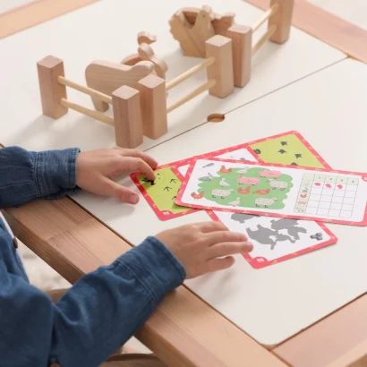 УЦІНКА! Набір дерев'яних фігурок "Тварини на фермі"