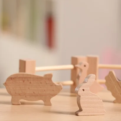 УЦІНКА! Набір дерев'яних фігурок "Тварини на фермі"