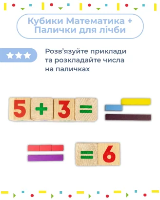 Палички Кюїзенера. Набір для лічби