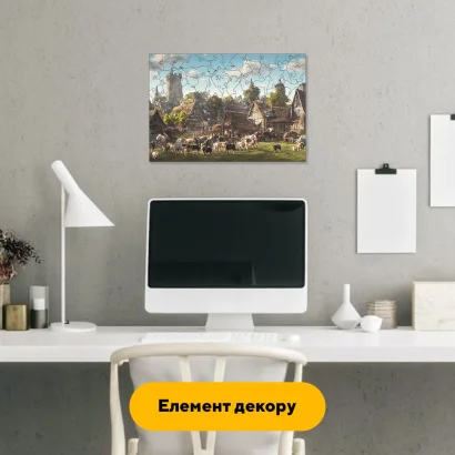 Пазл дерев'яний Береги Замку, А5, Картонна коробка