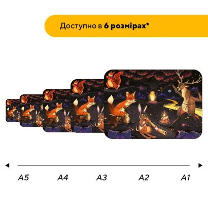 Пазл дерев'яний Лісова Казка, А5, Картонна коробка