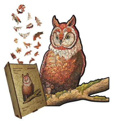 Пазл дерев'яний Наглядач Лісу, А5, Картонна коробка