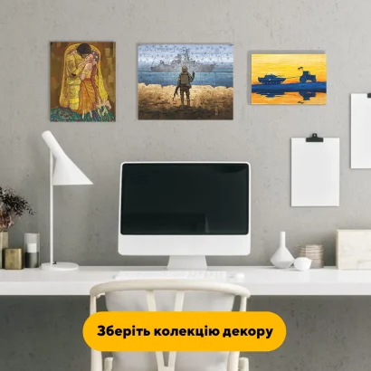 Пазл дерев'яний Рускій ваєнний карабль, А5, Картонна коробка