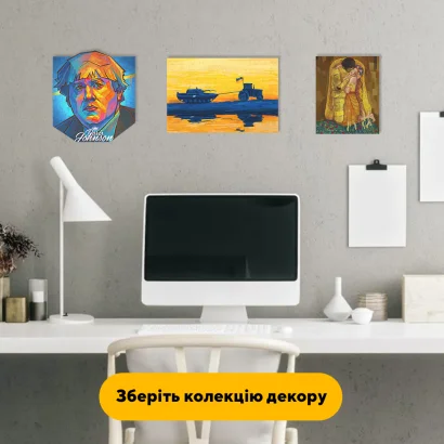 Пазл дерев'яний Трактор Тягне Танк, А5, Картонна коробка