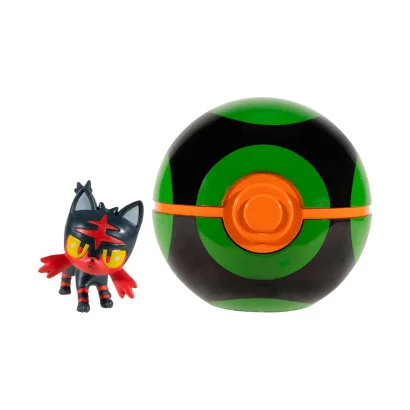 Ігровий набір POKEMON W16 - ЛІТТЕН У ПОКЕБОЛІ (ігрова фігурка, покебол)