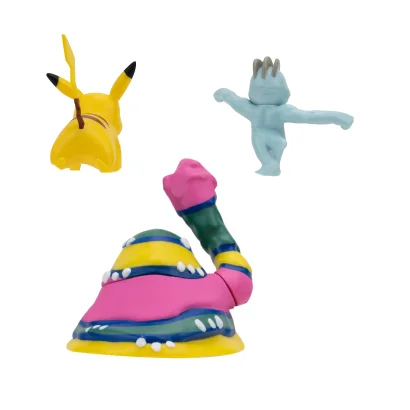 Набір ігрових фігурок POKEMON W19 - МАЧОП, ПІКАЧУ, АЛОЛА МАК