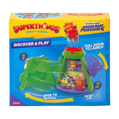 Ігровий набір SUPERTHINGS серії "Kazoom Power" - ПРИХОВАНА БАЗА ПРОФЕСОРА К