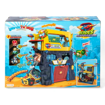 Ігровий набір SUPERTHINGS S &ndash; ШТАБ-КВАРТИРА (штаб, машина, 3 фігурки)