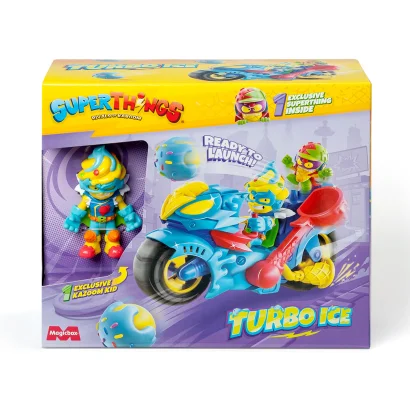 Ігровий набір SUPERTHINGS S &ndash; ТУРБО АЙС (мотоцикл, казум-кід, фігурка)
