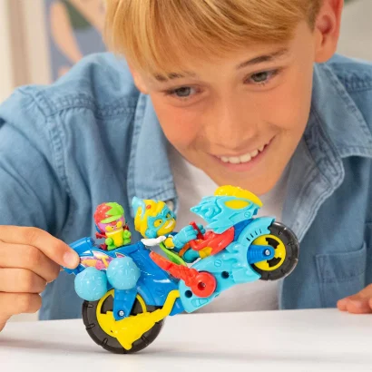Ігровий набір SUPERTHINGS S &ndash; ТУРБО АЙС (мотоцикл, казум-кід, фігурка)