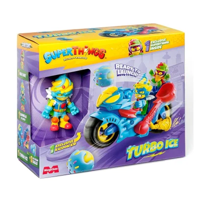 Ігровий набір SUPERTHINGS S &ndash; ТУРБО АЙС (мотоцикл, казум-кід, фігурка)