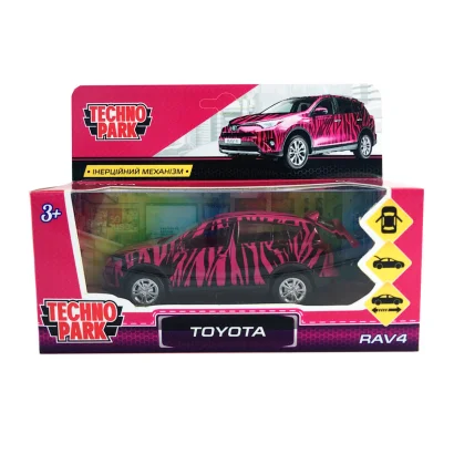 Автомодель GLAMCAR - TOYOTA RAV4 (брусничний)