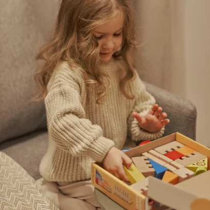 Конструктор дерев'яний Будівельні блоки Місто 18 фігур