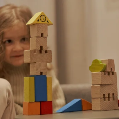 Конструктор дерев'яний Будівельні блоки Місто 18 фігур