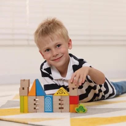 Конструктор дерев'яний Будівельні блоки Місто 18 фігур