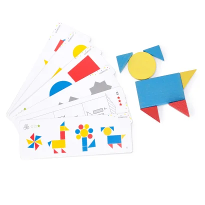 Логічні блоки Дьєнеша 48 фігур. Набір із завданнями