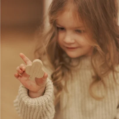 Розвивальна гра Сенсорний мішечок із дерев'яними фігурками