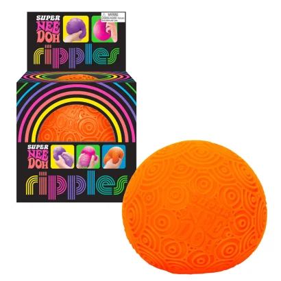 Іграшка-антистрес NEEDOH серії "Super" &ndash; ЯСКРАВІ КРУЖАЛЬЦЯ (помаранчевий)