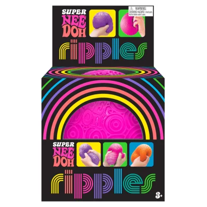 Іграшка-антистрес NEEDOH серії "Super" &ndash; ЯСКРАВІ КРУЖАЛЬЦЯ (рожевий)