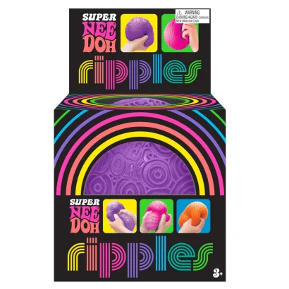 Іграшка-антистрес NEEDOH серії "Super" &ndash; ЯСКРАВІ КРУЖАЛЬЦЯ (пурпуровий)