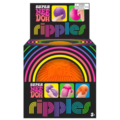 Іграшка-антистрес NEEDOH серії "Super" &ndash; ЯСКРАВІ ХВИЛЬКИ (помаранчевий)