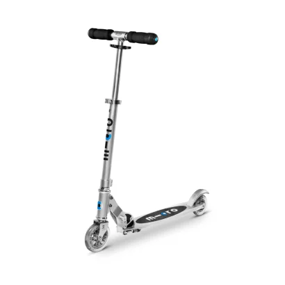 Самокат MICRO серії &quot;Sprite&quot; – МАТОВИЙ СРІБЛЯСТИЙ (до 100 kg, двоколісний)