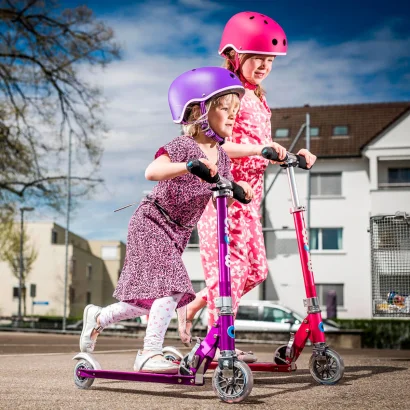 Самокат MICRO серії "Sprite" &ndash; РОЖЕВИЙ (до 100 kg, двоколісний)
